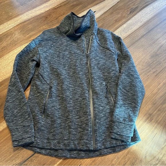 Champion Jackets & Blazers - 😀Champion - Spacedye Grey & Black Jacket - L